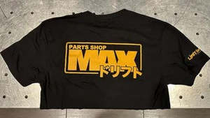 Parts Max: PSM Logo Tee, Gold on Black, Medium (Order in)