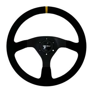 Sport Line: Sportline Steering Wheel Sprint – 350mm Suede Flat Profile