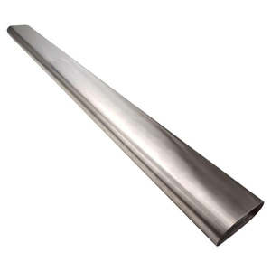 Proflow: PROFLOW OVAL EXHAUST TUBING, STRAIGHT, 3.50'' NOMINAL DIAMETER, 110X50MM, STAINLESS STEEL, 1 METER LENGTH