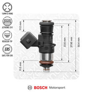 Nuke Bosch injector 1462cc, 38mm (EV14K), 6pcs flow matched (Order in)