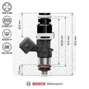 Nuke Bosch injector 1462cc, 53mm (EV14S), 5pcs flow matched (Order in)
