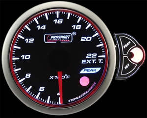Prosport: Prosport Exhaust Gas Temperature Gauge 52mm Halo Series