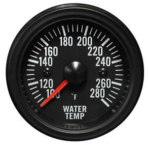 Prosport Water Temperature Gauge 52mm Basic Black Series