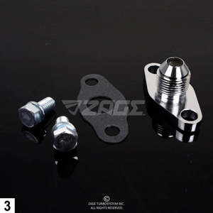 Turbo Oil Drain Flange AN8 Garrett T25, T28 (Order in)