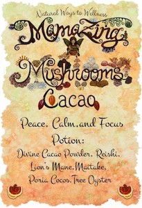 Cacao Mushroom Peace, Calm, and Focus Potion