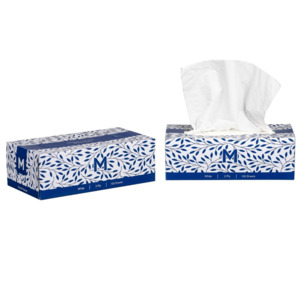 Flat Facial Tissues White, 2 Ply, 200 Sheets (24 boxes Bulk lot)