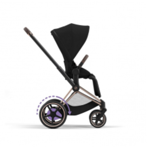 Cybex: Cybex E-Priam Pram 2022 Rose Gold Frame with Seatpad