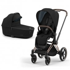 Cybex ePriam Pram Rose Gold Complete Set With LUX Carrycot