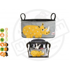 3 Sprouts Stroller Organizer Yellow Rhino