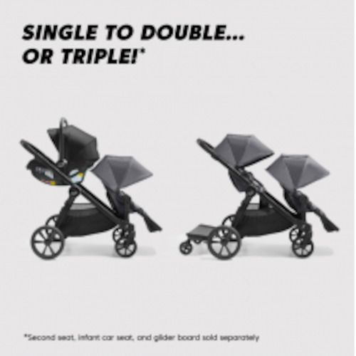 One Piece Folding: Baby Jogger City Select 2 Harbour Grey, Pre-order