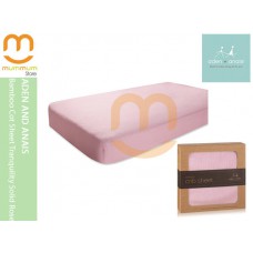Aden and Anais Bamboo Cot Sheet Transquility Rose