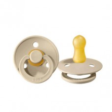 Bibs Round Pacifier Sand 2PACK Size 1 OR Size 2