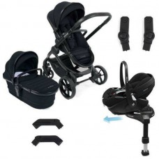 iCandy: Icandy Peach 7 Pushchair Black w maxi cosi Pebble 360 Pro and Base Bundle