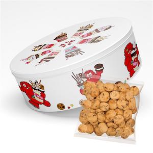 Cookie Time: Freakshake Round Tin with 275g Chocolate Chip Bite Size Cookies