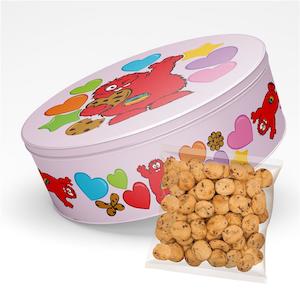 Cookie Time: Celebrate Round Tin with 275g Chocolate Chip Bite Size Cookies