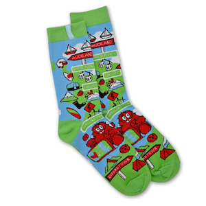 Kiwiana Map Socks - Adult Size