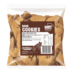 Cookie Time: 600g Chocolate FIX Broken Cookies - Bakery Imperfections