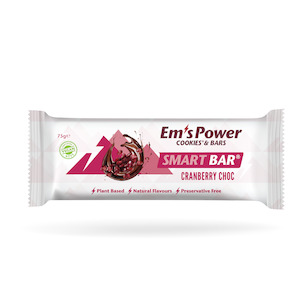 Cranberry Choc 75g Em's Smart Bar