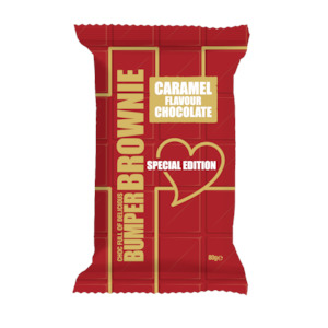 Bumper: 10x Caramel Flavour Chocolate 80g Bumper Brownies