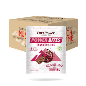 Bulk: Full Carton (30 units) - Em's Cranberry Chocolate Power Bites
