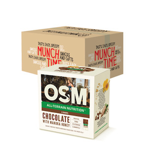 Full Carton (12 units) - OSM Chocolate with Manuka Honey 6 Bar Boxes