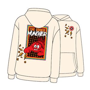 Gifts Merchandise: Cookie Muncher Hoodie - Cream