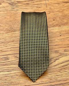 The Tie Company | Gold Check | Polyester Tie