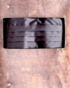 Wedding Suit Hire New Zealand: WEDDING SUIT HIRE | Evening Tails Satin Cummerbund TO HIRE