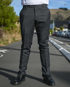 School Ball Suit Hire New Zealand: SCHOOL BALL - FORMAL | HIRE |  Savile Row Wool Mix Suit Trousers | Spider | Charcoal