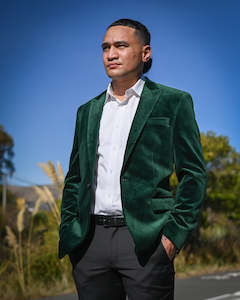Blazers Jackets: Savile Row | Velvet Blazer | Green