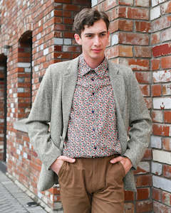 Blazers Jackets: Mr Peacock | Wool Blazer | Fully Lined | Moss Tweed