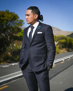 Business Suits Formal Suits For Men New Zealand: Savile Row | Super-fine Merino Suit Jacket | D7 Dark Navy