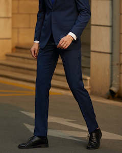 Business Suits Formal Suits For Men New Zealand: Savile Row | Wool Blend Suit Trousers | Denim | CLEARANCE