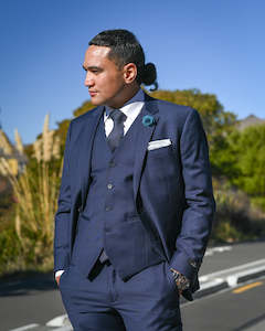 Business Suits Formal Suits For Men New Zealand: Savile Row | Merino Wool Suit Jacket | FW1-Navy