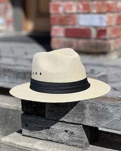 Hats: Electric Pukeko | Charlie | Wide-brim Hat | Paper-Cotton Mix