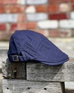 Hats: Electric Pukeko | Chester | Cheesecutter Cap | 100% Cotton | Navy