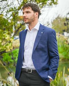 Blazers Jackets: Savile Row | Blazer | Merino Wool | Blue Check