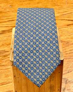 Accessories For Men Hats Sunglasses Scarves Belts Ties: Silandro | Pure Silk Tie | Diamond Motif | Blue