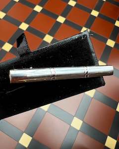 Tie Pin | Chrome with Horizontal Lines