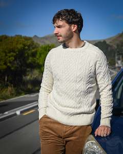 Boston | Crew-neck Cable Jumper | Cotton-Acrylic Mix