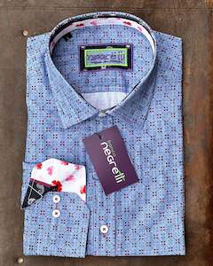 Munns Menswear Online Clearance Quality Menswear Discounted: Franco Negretti | Long-sleeve Shirt | 100% Cotton | CLEARANCE