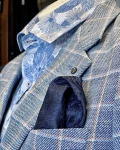 Pocket Squares: Parisian | Pocket Square | Navy Paisley