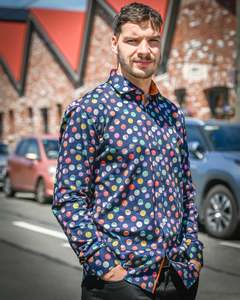 Jimmy Fox | Long-sleeve Shirt | Cotton | Pool Balls Motif