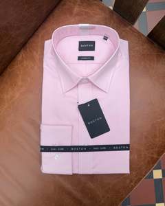 Shirts For Men Formal Shirts Business Shirts And Casual Shirts: Boston | Liberty Plain Collar Dual Cuff Business Shirt | Pink
