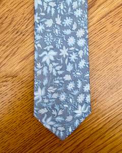 Accessories For Men Hats Sunglasses Scarves Belts Ties: Silandro | Pure Silk Tie | Floral | Pale Blue