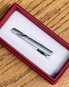 Stefano Mario | Tie Pin | Classic Style | Chrome