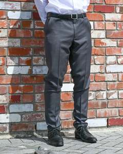 Savile Row | Pure Wool Suit Trousers | Abram D8 | Grey