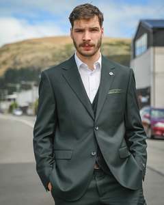 Savile Row | Merino Wool Suit Jacket | Abram D2 | Forest