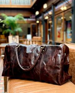 Pierre Cardin | Large Overnight Bag | Genuine Leather | Detachable Shoulder Stra&hellip;