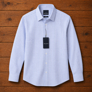 CLEARANCE | Daniel Hechter Slim Fit Long Sleeve Shirt – Blue Check
